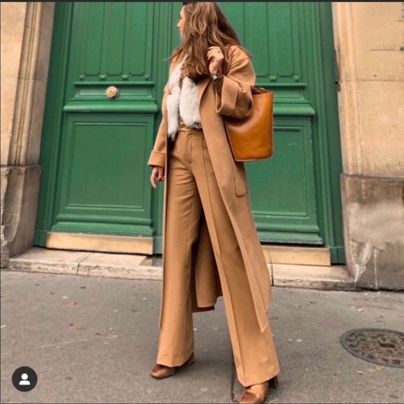 Camel/Tan Straight-leg Dress Pants - Picture 5 of 5